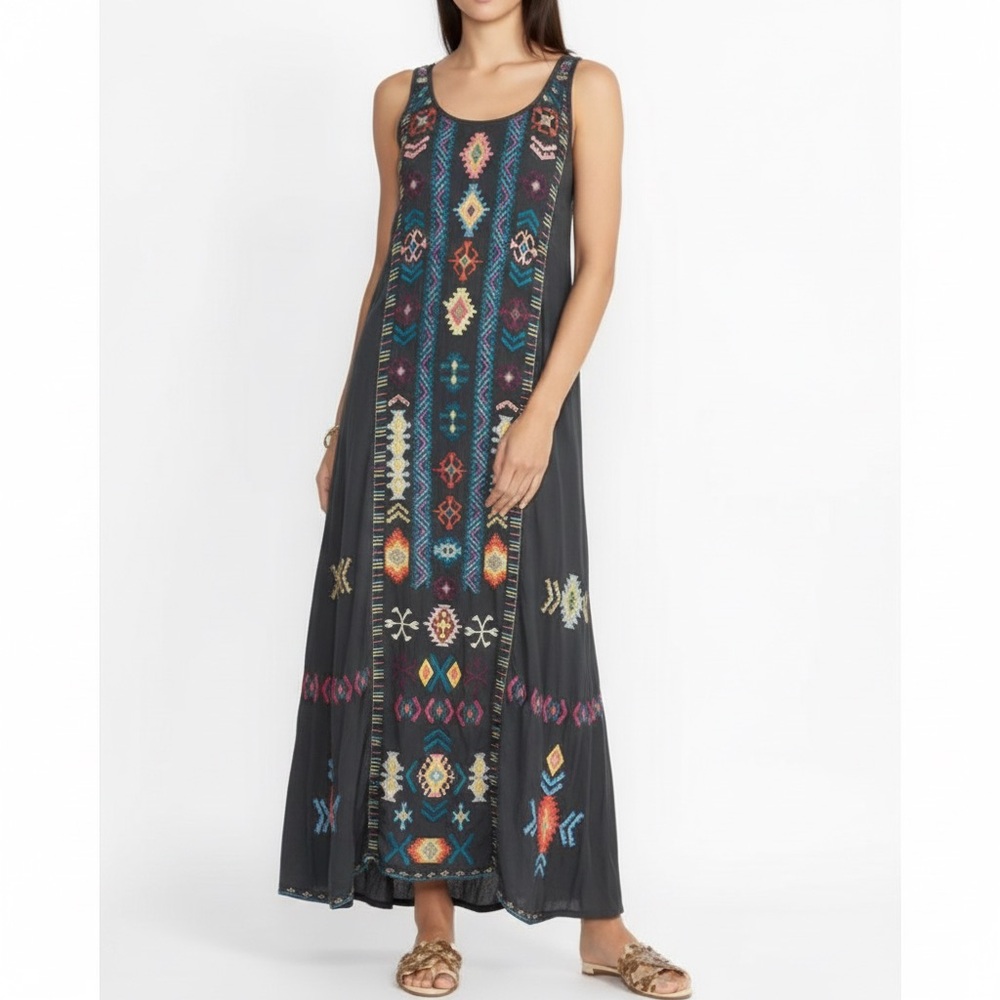 Johnny Was‎ Embroidered Boho Dress Small